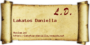 Lakatos Daniella névjegykártya